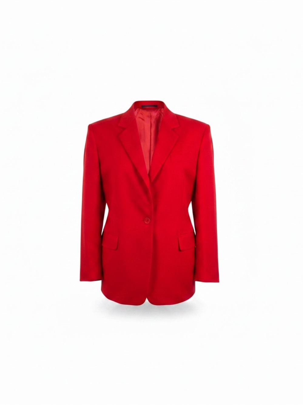 Pendleton 1X red‎ 100% New Wool 1 button lined front pocket classic blazer